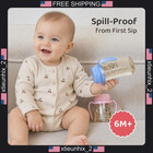 Baby Spill-proof Sippy Cup With Rotating Handles 6  Months  10oz  Ppsu