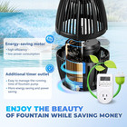 Pond Fountain Aerator  5000gph Floating Fountain Pump For Large Pond  33ft Power
