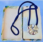 Nib Full 1977 Estee Lauder Silverflower Solid Perfume Compact