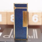 Dunhill Roller Gas Lighter Blue_ Lapis Lazuli _ultrasonically Cleaned_working