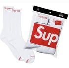 Supreme X Hanes Cushioned Crew Socks Mid Calf 4 Pairs Size 6-12 Multicolor