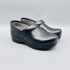 Dansko Shoes Women 6 Black Leather Xp Professional Nursing Clogs Slip On Comfort