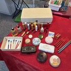  Lot Of Vintage Cosmetics  W vanity Box  All Pre-owned Circa 1950 s-1980 s 