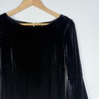 Calvin Klein Black Velvet Flare Sleeve Mini Dress Womens 8 Whimsigoth Fairy Vamp