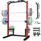 Adjustable Power Cage Squat Rack Multifunctional Power Rack Home Gym 800lbs New