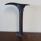 Vintage B  Mall  M  Co  So  Malleable Cast Iron Cobbler Stand W Metal Shoe Form