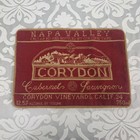 Cabernet Sauvignon Napa Valley Corydon Wine Needlepoint Velevt Red Pillow Cover 