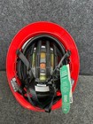 Studson Shk-1 Vented Full Brim Class C Type Ii Red Safety Helmet 3rd Party Logo
