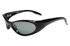 Old Fashioned Genuine Vintage Y2k 90s Old Stock Wraparound Oval Black Sunglasses