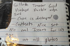Gillette  traveler  Gold Vintage Double Edge Safety Razor Set Case U s 20s 