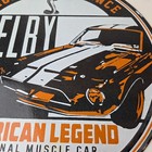 Vintage Shelby Porcelain Sign - American Legend Ford Gas Pump Racing Sign