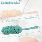 2pack Back Scrubber For Shower Loofah With Long Handle  Shower Brush For Body  1
