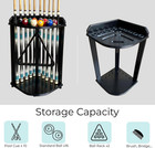 Pool Cue Rack Floor Stand For Cue Stick At Any Size  A Full Set Of Balls