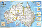 2000-7 National Geographic Map July Australia Under Siege Straya Aussie  939 