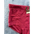 Jennifer Intimates Red Floral Jacquard Control Briefs Shapewear 2xl Style 69006