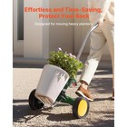 Uimoso Durable Garden Pot Mover With Adjustable Handle For Heavy Planters