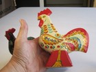 3 Vintage Nils Olsson Dala Chickens Sweden Folk Art