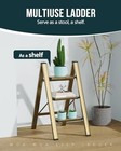 Step Ladder 3 Step Foldable Step Stool With Widen Pedals Portable Home Ladder Fo