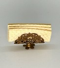 Vintage Dollhouse Miniature Fancy Ornate Brass Napkin Holder 1 12 Scale