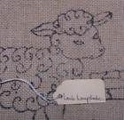 2 Vintage Lamb Lampshade Rug Hooking Patterns On Canvas nos Fraser 17  X 41 