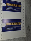 2007 Unused Blockbuster Membership Card Sheets Lot