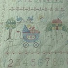 Vintage Handmade Blanket Light Weight  Cross-stitch Baby Crib Quilt Cute 