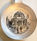 1901 Pan Am Expo Temple Of Music Souvenir Tiny Aluminum Frying Pan World s Fair