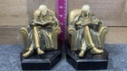 Restoration Project - Antique J b  Hirsch   The Reader Bookends - Signed