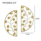Botaoyiyi 24 Inch Set Of 2 Gold Metal Wall Decor  Hanging Wall Decor  Home