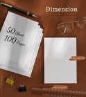 Notepads 4x6 - Blank Memo Pads - 50 Sheets Per Notepad - Set Of 6  Small Writ   