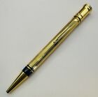 Parker Duofold Godron 23kt Gold Plated Ballpoint Pen  Mint Nos