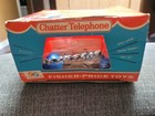 Vintage 1961-1962 Fisher Price Chatter Telephone W box-rare Nos New In Box