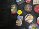 Lot Of Vintage Button Pins - Advertisement  Political  Fitness Etc 