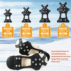 Winter Anti   slip Ice Cleats For Shoes   Boots Walking Snow Traction Cramponss