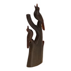 1900 s Old Vintage Antique Horn Fine Birds Very Rare Statue   Figure