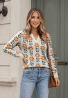 Zeagoo Womens V Neck Sweaters 2026 Fall Long Sleeve Pullover Tops Business Casua