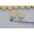 Bakelite Backgammon Checkers 1 25in Cream Butterscotch Marbled 24pc Vintage Set
