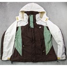 Acg 3 Nike Brown White Green Hooded Layered Waterproof Jacket Women s Medium