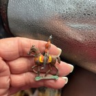 Vintage Barclay Manoil Cast Metal Toy Soldier On Horseback Arms Are Broken