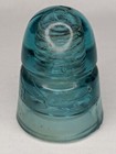 Vintage Blue Glass Insulator Usa - 10