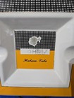 Cohiba Havana Cuba Large Square Ceramic Cigar Ashtray Unique Design Yellow