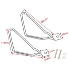 2pcs New Black Mount Bracket Saddle Bag Support Bars For Harley Motorcycle