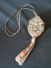 Antique Tibetan Needle Case Sterling Silver Leather Tibet Rare Circa 1800