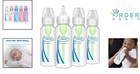 Baby Bottle Natural Flow Anti-colic Narrow 8oz 4 Pack Bpa Free Dishwasher Safe