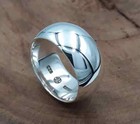 Dome Ring Wide 925 Sterling Silver Band  statement Ring Handmade Ring All Size