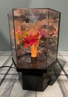 Rare Vintage Fiber Optic Flower Lamp Color Changing Rotating 
