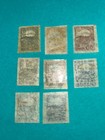Estonia Stamps Sc  39-46 Skyline Of Tallinn Mlh Imperf  Pelure Paper 1920-24