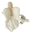 Vintage Porcelain Guardian Angel -with Praying Child Night Light   6 5  Tall  