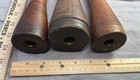 Lot Of 3 Vintage 12    Wood Beehive Industrial Textile Spools