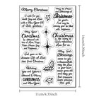 Christmas Sentiment Clear Stamps For Card Making Christmas Sayings Silicone S